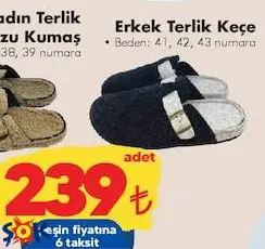 Erkek Terlik Keçe