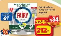 Fairy Platinum Bulaşık Makinesi Kapsülü 33'lü