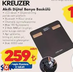 Kreuzer Akıllı Dijital Banyo Baskülü