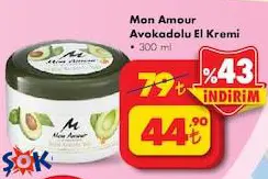 Mon Amour Avokadolu El Kremi 300 ml