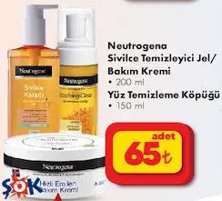 Neutrogena Sivilce Temizleyici Jel/Bakım Kremi 200 ml Yüz Temizleme Köpüğü 150 ml