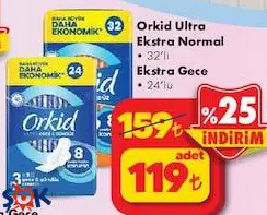 Orkid Ultra Ekstra Normal 32'li/Gece 24'lü