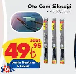 Oto Cam Silecegi 45/50/55 cm