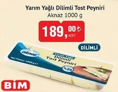 Aknaz Yarım Yağlı Dilimli Tost Peyniri 1000 g