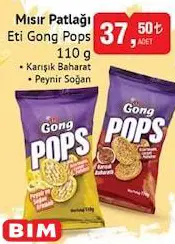 Eti Gong Pops Mısır Patlağı 110 g