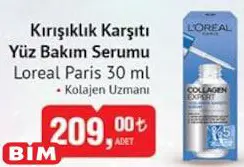 Loreal Paris Kırışıklık Karşıtı Yüz Bakım Serumu 50 ml