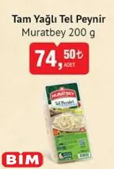 Muratbey Tam Yağlı Tel Peynir 200 g