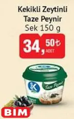 Sek Kekikli Zeytinli Taze Peynir 150 g