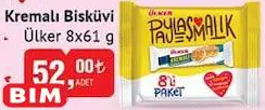 Ülker Kremalı Bisküvi 8x61 g