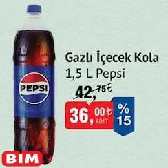 Pepsi Gazlı İçecek Kola 1,5 L