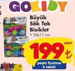 Gokidy Oyuncak Büyük Sök Tak Bisiklet