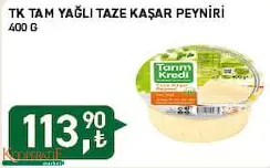 Tarım Kredi Birlik Tam Yağlı Taze Kaşar Peyniri 400 G