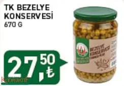 Tarım Kredi Birlik Bezelye Konservesi 670 G