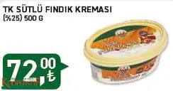 Tarım Kredi Birlik Sütlü Fındık Kreması %25 500 G