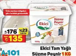 Ekici Tam Yağlı Süzme Peynir 1 Kg