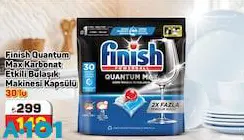 Finish Quantum Max Karbonat Etkili Bulaşık Makinesi Kapsülü 30'Lu