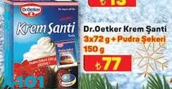 Dr. Oetker Krem Şanti 3X72 G + Pudra Şekeri 150 G