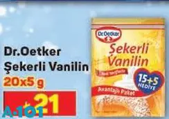 Dr. Oetker Şekerli Vanilin 20X5 G