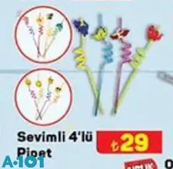 Sevimli 4'Lü Pipet