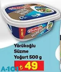 Yörükoğlu Süzme Yoğurt 500 G