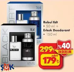 Rebul EDT 50 Ml + Erkek Deodorant 150 Ml