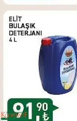 Elit Bulaşık Deterjanı 4 L