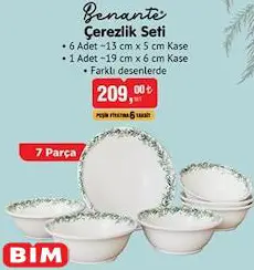 Benante Çerezlik Seti 7 Parça