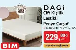 Dagi Çift Kişilik Lastikli Penye Çarşaf