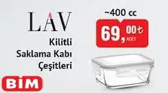 Lav Kilitli Saklama Kabı 400 Cc