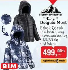 North Pacific Kids Dolgulu Mont Erkek Çocuk