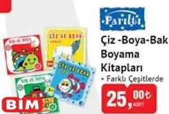 Parıltı Çiz -Boya-Bak Boyama Kitapları