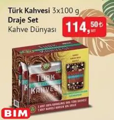 Kahve Dünyası Türk Kahvesi Draje Set 3X100 G