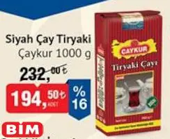 Çaykur Siyah Çay Tiryaki 1000 G