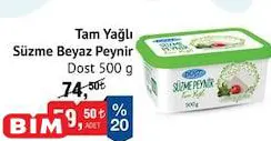 Dost Süzme Tam Yağlı Beyaz Peynir 500 g