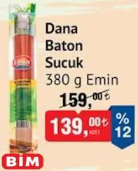 Emin Dana Baton Sucuk 380 g