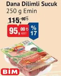 Emin Dana Dilimli Sucuk 250 g