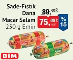 Emin Sade-Fıstık Dana Macar Salam 250 g