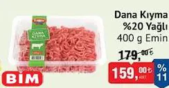 Emin Dana Kıyma %20 Yağlı 400 g