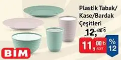 Plastik Tabak/Kase/Bardak Çeşitleri (Adet)