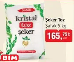 Şafak Şeker Toz 5 kg