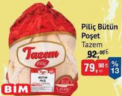 Tazem Bütün Piliç Poşet kg