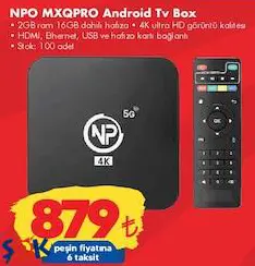 NPO Mxqpro Android Tv Box