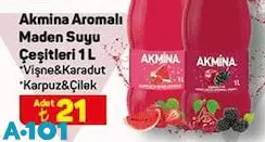 Akmina Aromalı Maden Suyu Çeşitleri 1 L