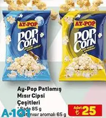 Ay-Pop Patlamış Mısır Cipsi Çeşitleri