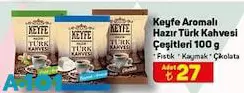 Keyfe Aromalı Hazır Türk Kahvesi Çeşitleri 100 G