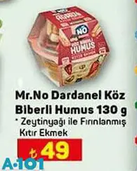 Mr.No Dardanel Köz Biberli Humus 130 G