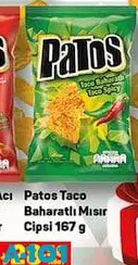 Patos Taco Baharatlı Mısır Cipsi 167 G