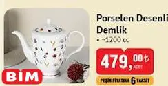 Benante Porselen Desenli Demlik 1200 c