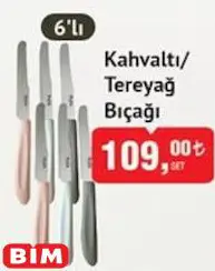 Kahvaltı/Tereyağ Bıçağı 6'lı