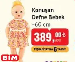 Oyuncak Konuşan Defne Bebek 60 cm